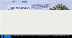 Desktop Screenshot of flugwerbung.de